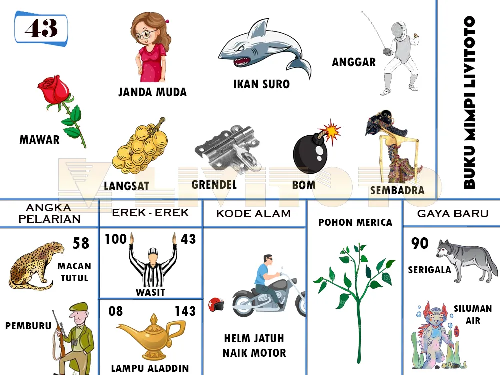 buku mimpi erek erek togel 43